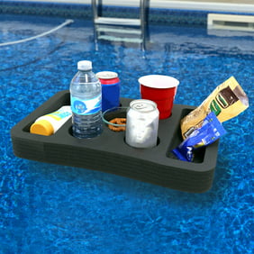 Pool Central Super Soft 20 Water Resistant Reversible Kool Floating Beverage Holder /& Chess//Checkers Game Board Orange